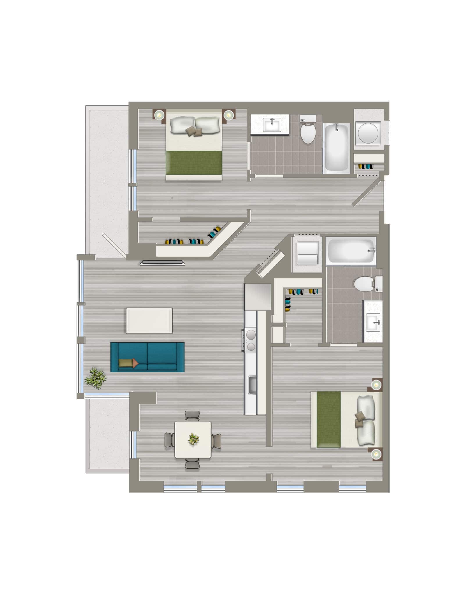 Avec-on-H-Street-two-Bedroom-floorplan-c