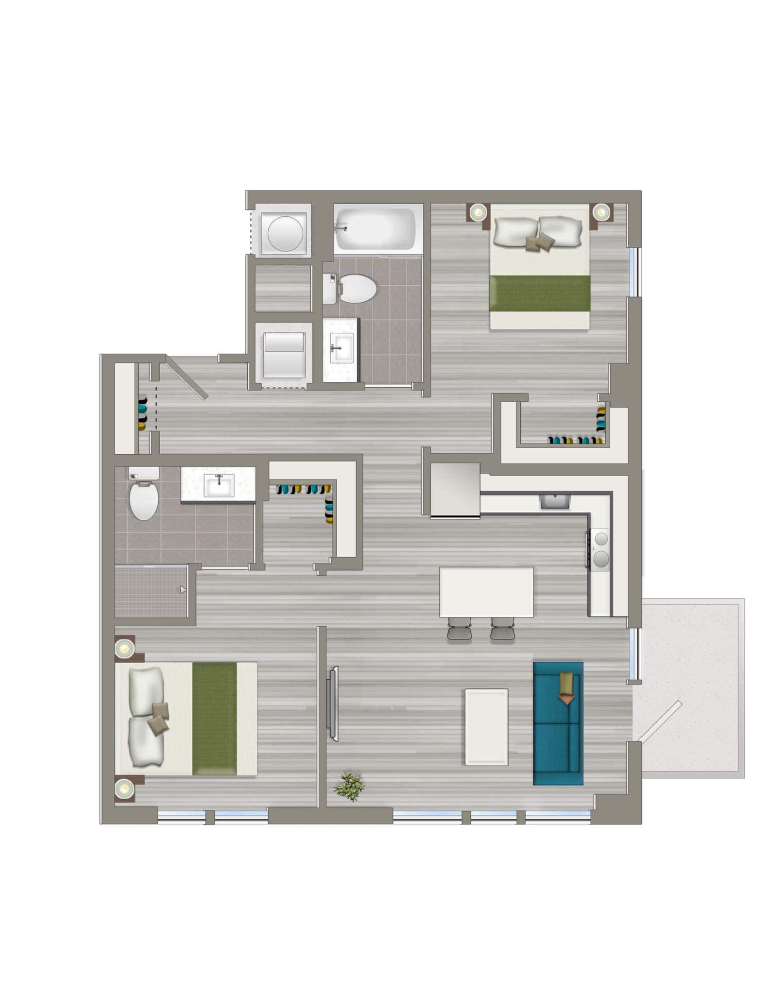 Avec-on-H-Street-two-Bedroom-floorplan-b