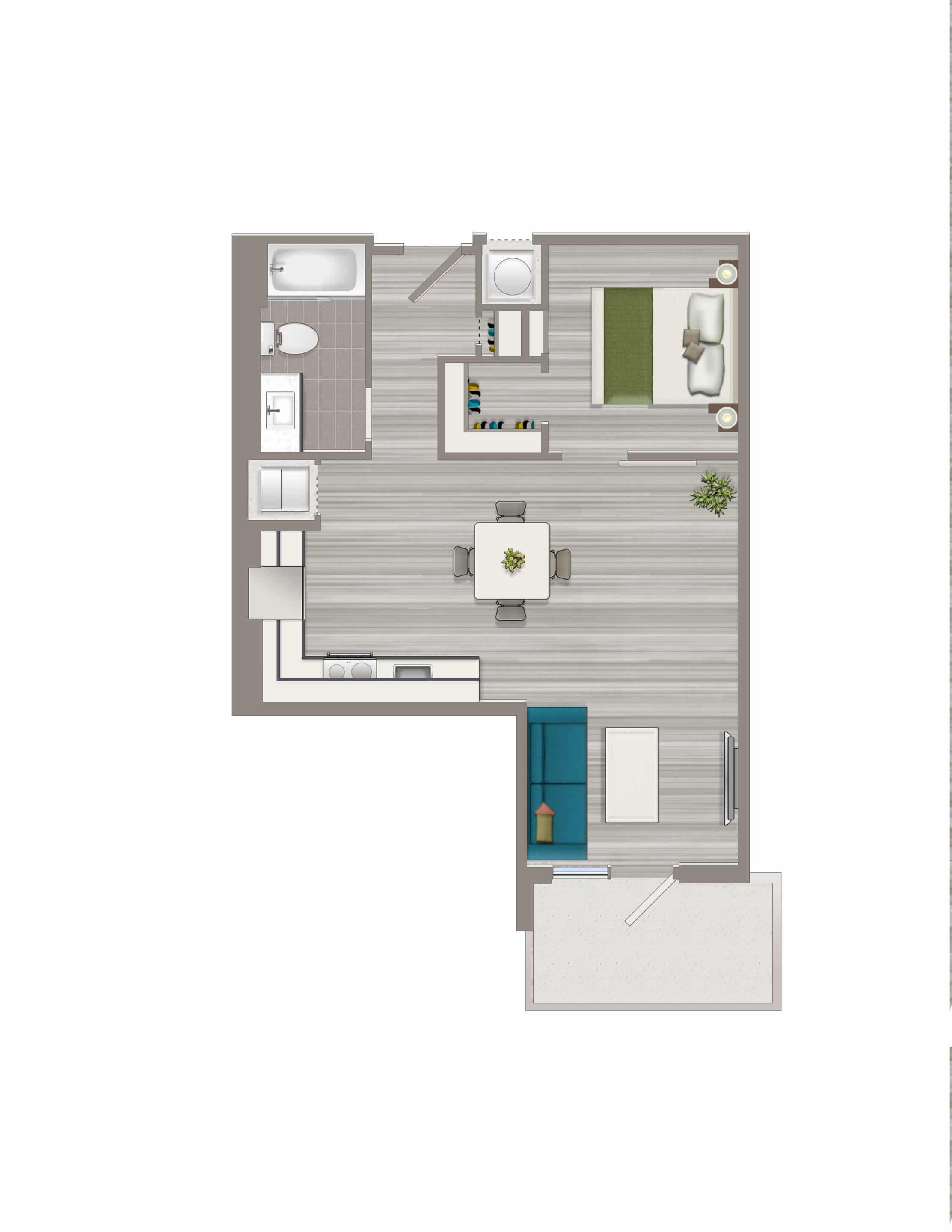 Avec-on-H-Street-One-Bedroom-E-Floorplan