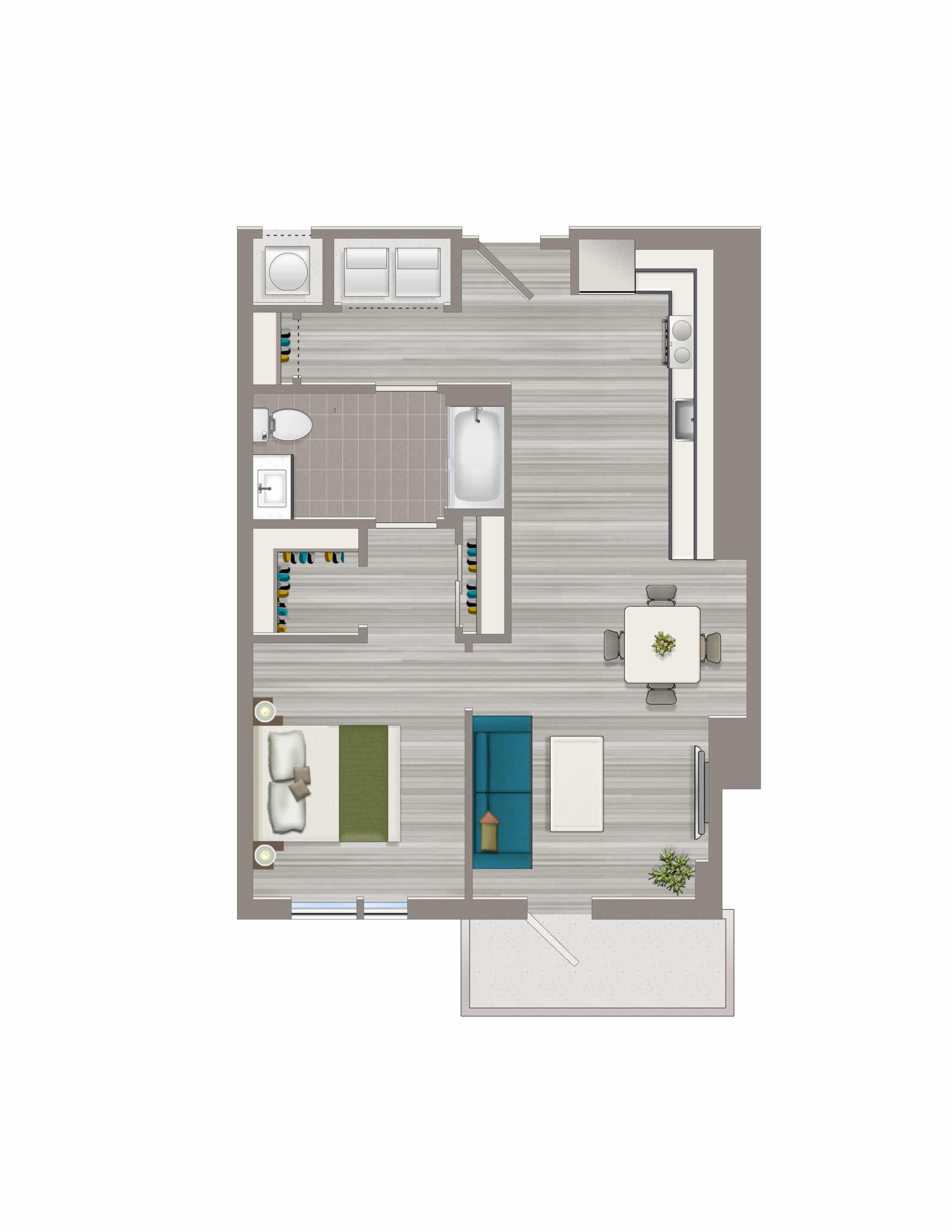 Avec-on-H-Street-One-Bedroom-I-Floorplan