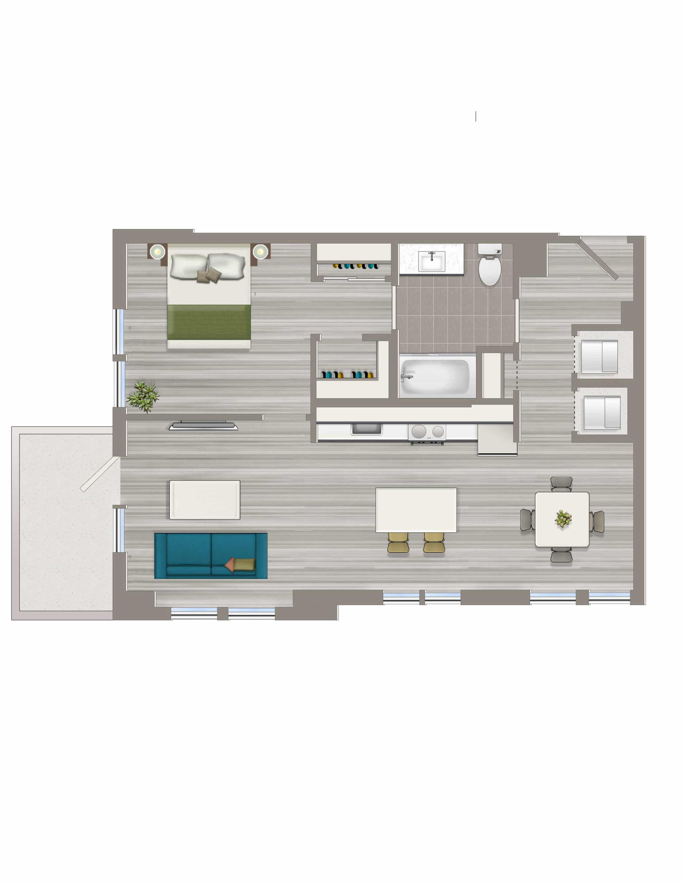 Avec-on-H-Street-One-Bedroom-K-Floorplan