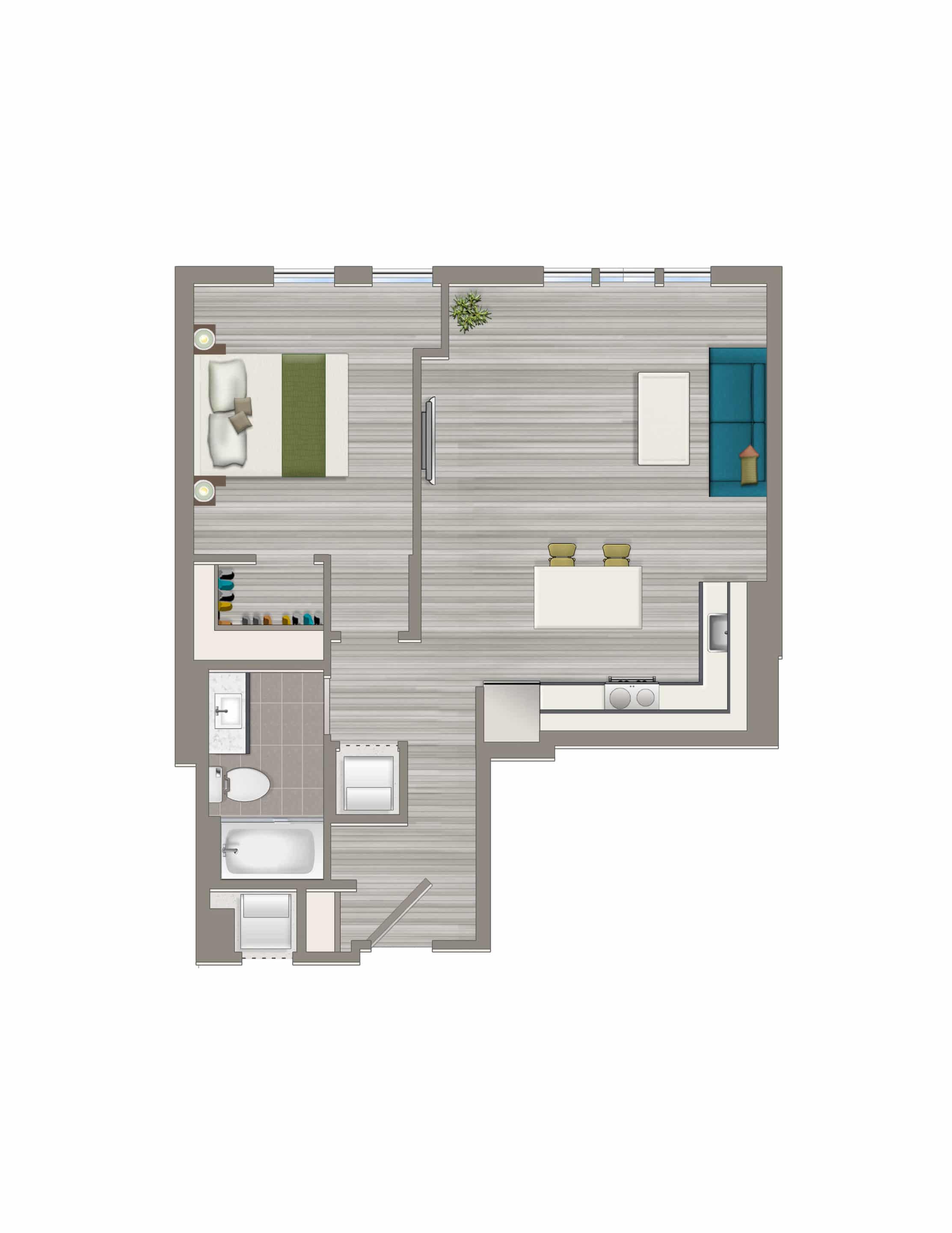 Avec-on-H-Street-One-Bedroom-L-Floorplan