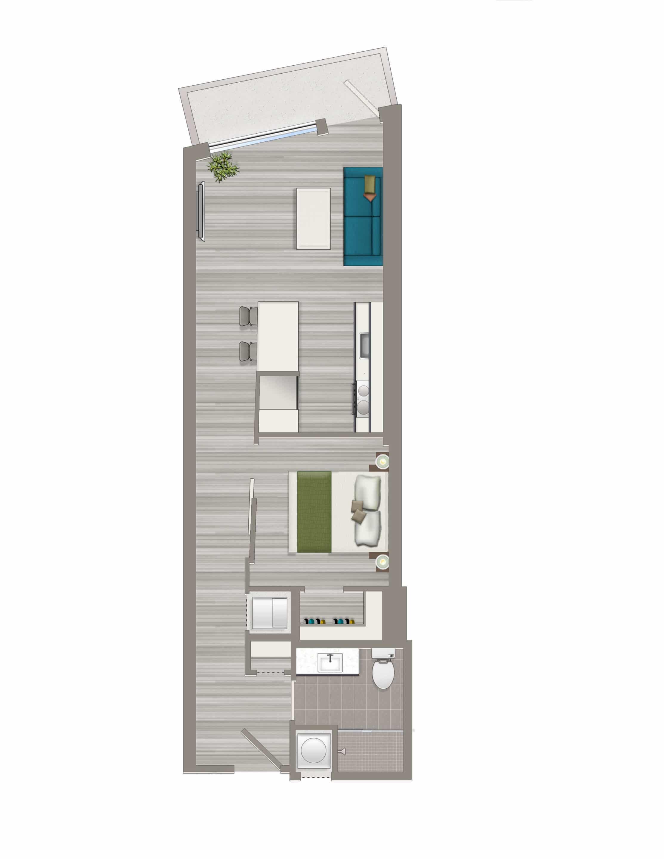 Avec-on-H-Street-One-Bedroom-Flat-B-Floorplan