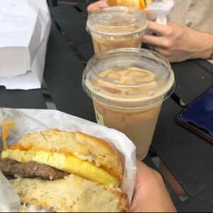 breakfast-sandwich-with-iced-coffee